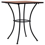 vidaXL Table de bistro mosaïque Terre cuite 60 cm  Céramique