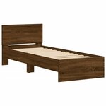 vidaXL Cadre de lit sans matelas avec lumières LED 90x200 cm