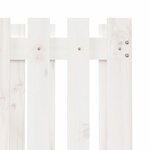 vidaXL Jardinière avec design de clôture blanc 70x70x70 cm pin massif