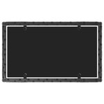 vidaXL Salon de jardin 4 Pièces avec coussins Noir Résine tressée