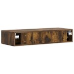 vidaXL Table d'appoint murale 87 5 x 34 5 x 17 cm Bois d'ingénierie
