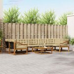vidaXL Ensemble de canapés d'extérieur 8 Pièces Naturel et Beige
