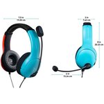 Casque pdp lvl40 bleu / rouge pour switch