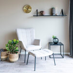 Horloge murale doré ronde en aluminium Ø 30 cm