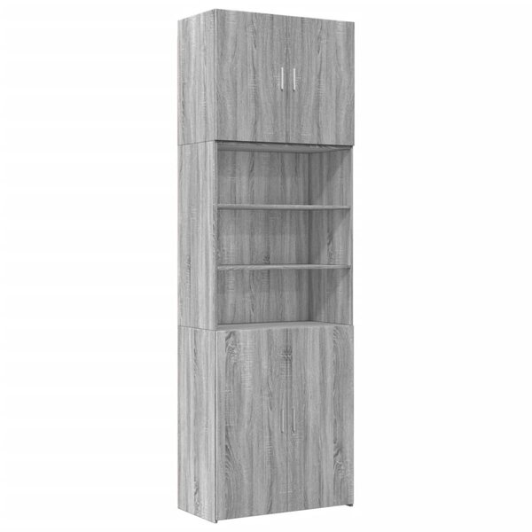 vidaXL Buffet haut sonoma gris 80x42 5x249 cm bois d'ingénierie