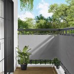 vidaXL Écran de balcon Gris clair 100 x 300 cm Tissu Oxford
