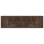 vidaXL Armoire d'angle chêne marron 160x40x45 cm bois d'ingénierie