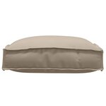 vidaXL Coussins de Palette pour siège 4 Pièces Taupe 40x40x8 cm Tissu Oxford