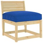 vidaXL Coussin pour assise de palette Bleu royal 80 x 80 x 12 cm