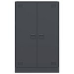 vidaXL Buffet anthracite 67x39x107 cm acier
