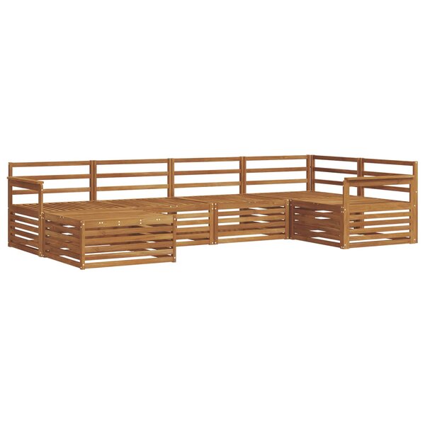 vidaXL Ensemble de canapés d'extérieur 6 pc Naturel
