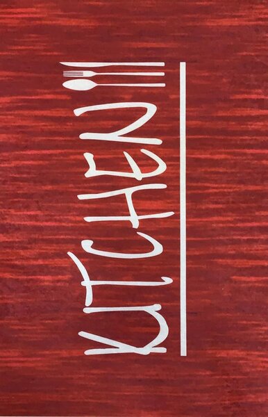 Tapis de cuisine KITCHEN 60 x 90 cm - Rouge
