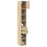 vidaXL Armoire de rangement mince chêne sonoma 30x42 5x225 cm