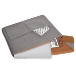 Pochette housse pour ordinateur - 1816522 - gris et brun