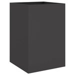 vidaXL Jardinière noir 52x48x75 cm acier laminé à froid
