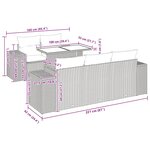 vidaXL Salon de jardin 6 Pièces avec coussins noir résine tressée acacia
