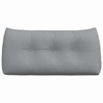 vidaXL Coussin de Dos Gris clair 100 x 24 x 50 cm tissu
