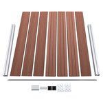 vidaXL Ensemble de panneau de clôture WPC 353x146 cm Marron