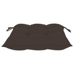 vidaXL Chaises de jardin lot de 8 avec coussins taupe Bois teck solide