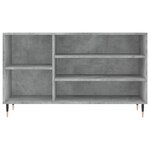 vidaXL Armoire à chaussures Gris béton 102x36x60 cm Bois d'ingénierie