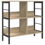 vidaXL Étagère Chêne Sonoma 82 x 32 x 79 cm Bois d'ingénierie