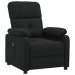 vidaXL Fauteuil de massage Noir Tissu