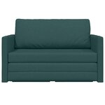 vidaXL Canapé-Lit Vert foncé 124 x 71 x 78 cm tissu