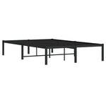 vidaXL Cadre de lit métal sans matelas noir 120x190 cm