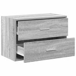 vidaXL Armoire avec 2 tiroirs sonoma gris 60x31x40cm bois d'ingénierie