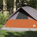 vidaXL Tente familiale à dôme 6 personnes orange imperméable