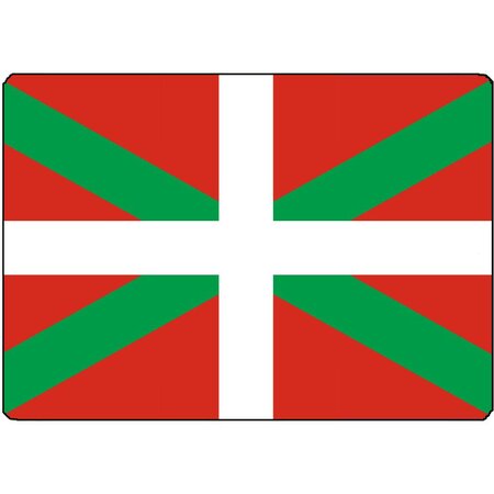 Surface de découpe pays basque en verre 28.5 x 20 cm