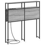 vidaXL Tête de lit de rangement Sonoma gris 75 cm Bois d'ingénierie