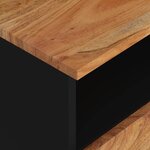 vidaXL Table de chevet Bois d'acacia solide et d'ingénierie