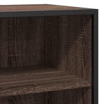 vidaXL Buffet chêne marron 68x35x76 cm bois d'ingénierie et métal