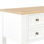 vidaXL Bureau Blanc 109 5 x 45 x 77 5 cm Bois