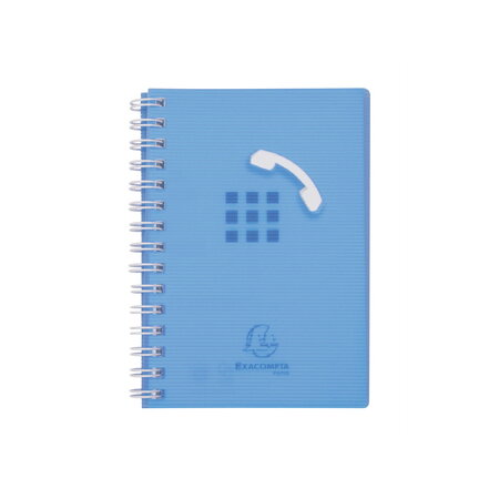 Répertoire / carnet d'adresses 9 x 13 cm - linicolor bleu
