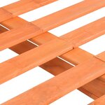 vidaXL Cadre de lit de palette Marron Bois de pin massif 120x200 cm
