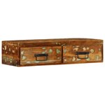 VidaXL Meuble TV mural 80x30x19 cm bois massif de récupération