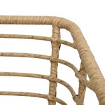 vidaXL Chaises de jardin lot de 2 avec coussins Résine tressée Chêne