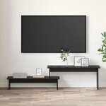 vidaXL Meuble TV Chêne noir 180 x 30 x 43 cm Bois d'ingénierie