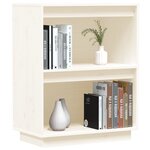 vidaXL Armoire console Blanc 60x34x75 cm Bois de pin solide