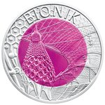 Pièce de monnaie 25 euro autriche 2012 argent et niobium bu – bionique