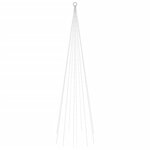 vidaXL Sapin de Noël sur mât de drapeau 310 LED Colorées 300 cm