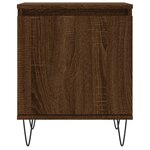 vidaXL Tables de chevet 2Pièces chêne marron 40x30x50cm bois d'ingénierie