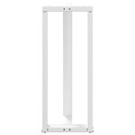 vidaXL Pieds de table de bar en T  2 pièces  blanc  50 x 35 x (100-101) cm  acier