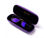 Boîte à lunettes violette - Lunes