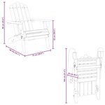 vidaXL Chaises Adirondack de jardin lot de 2 Bois massif d'acacia