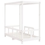 vidaXL Cadre de lit pour enfant blanc 70x140 cm bois de pin massif