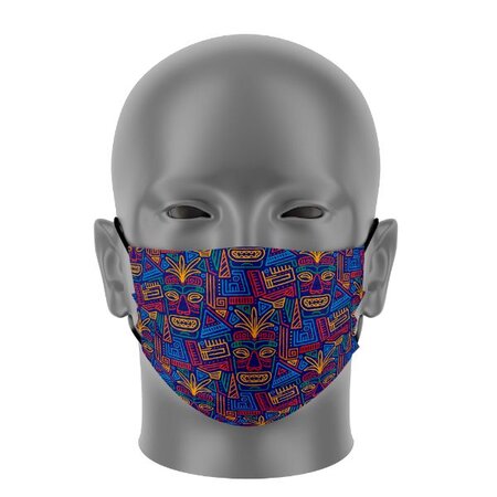 Masque Bandeau - Aztek - Taille L - Masque tissu lavable 50 fois