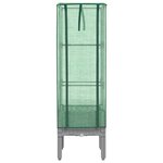 vidaXL Jardinière surélevée avec housse aspect rotin 40x40x140 cm